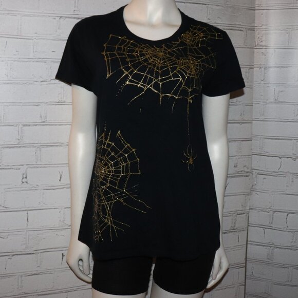 🕷️ Gildan Spider Web Tee – Size Large - Picture 1 of 6
